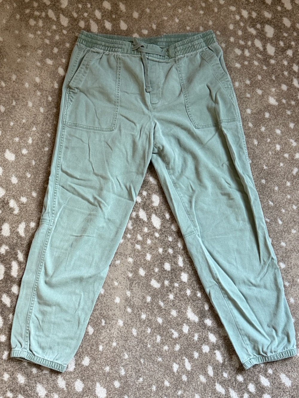 GAP Sage Green Elastic Waist Joggers